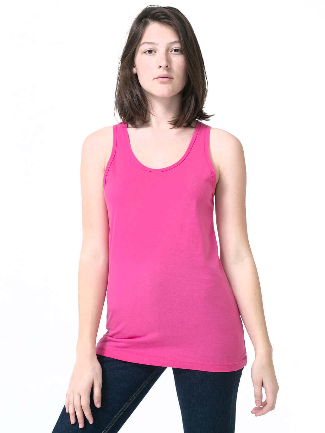 fuchsia tank top