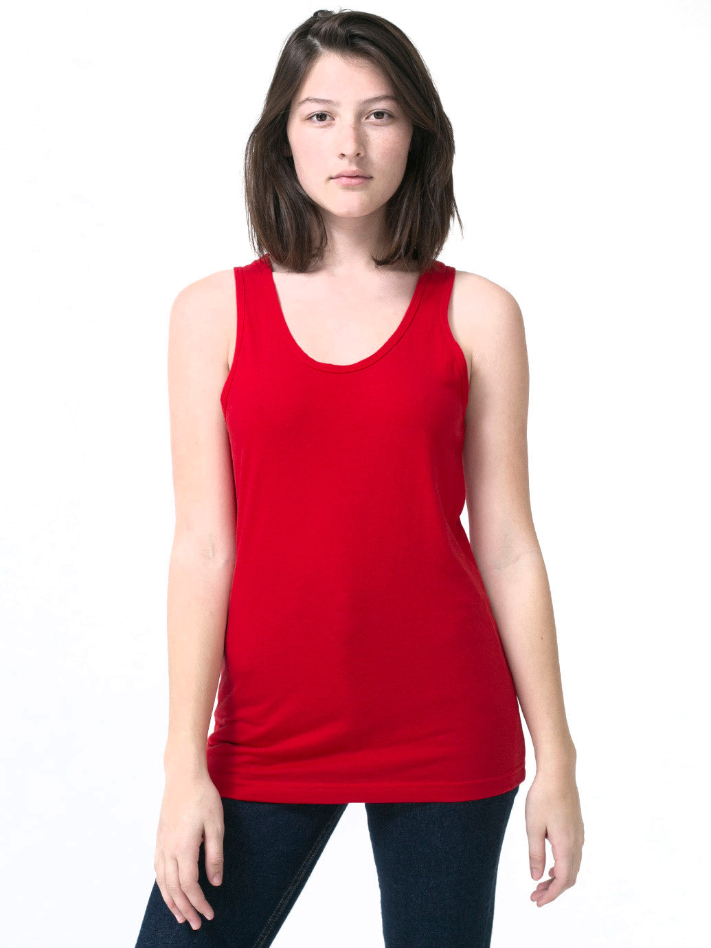 red tank top